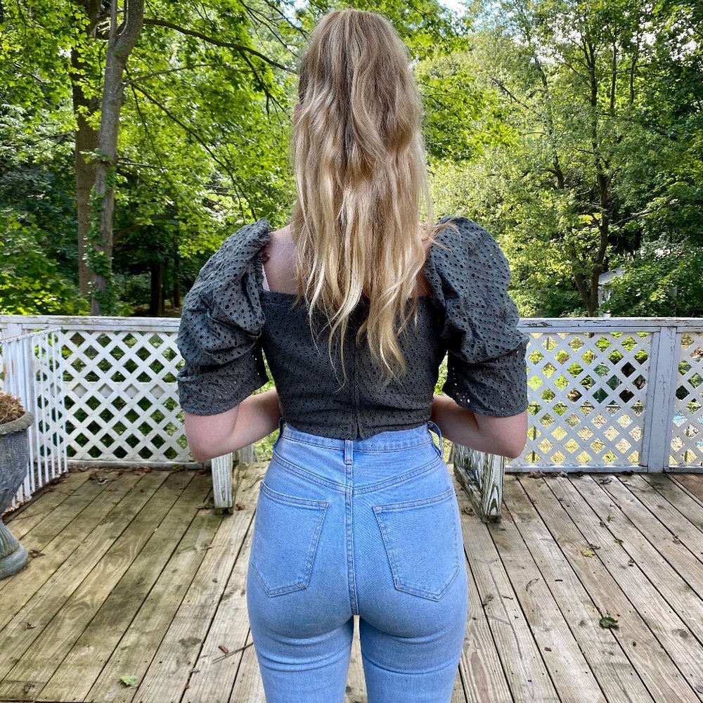 C/Meo Collective Green Crop Top